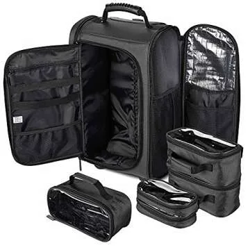 BYOOTIQUE 2-in-1 Makeup Travel Backpack and Organizer