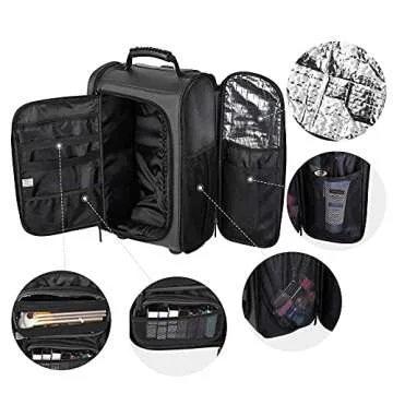 BYOOTIQUE 2-in-1 Makeup Travel Backpack and Organizer