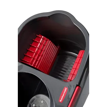 Rubbermaid Microfiber Flat Spin Mop with Bucket for Easy Cleaning