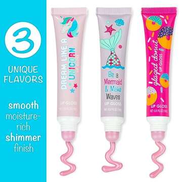 24 Assorted Flavored Lip Gloss for Kids and Teens