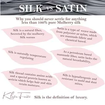 Klara Faire Heatless Hair Curlers -100% Silk Heatless Curling Rod Headband/w 2 Silk Hair Ties & 1 Hair Clip | Authentic Grade 6A 22MM Mulberry Silk Heatless curls(Rose Gold)