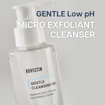 ROVECTIN Aqua Cleansing Gel (Conditioning Cleanser) Hydrating pH Balanced Facial Wash for Sensitive,...