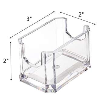 Dicunoy Set of 8 Sugar Packet Holders - Stylish Clear Acrylic Caddy for Organizing Sweeteners