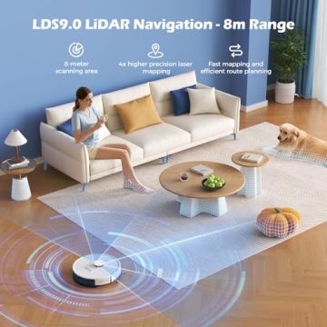 Lubluelu Robot Vacuum with LiDAR Navigation & 4500Pa