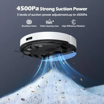 Lubluelu Robot Vacuum with LiDAR Navigation & 4500Pa