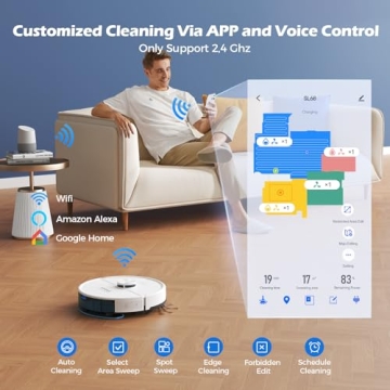 Lubluelu Robot Vacuum with LiDAR Navigation & 4500Pa