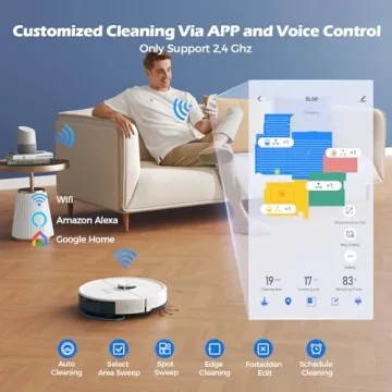 Lubluelu Robot Vacuum with LiDAR Navigation & 4500Pa