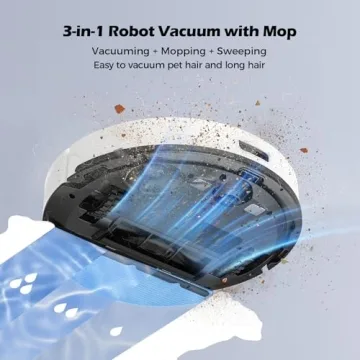 Lubluelu Robot Vacuum with LiDAR Navigation & 4500Pa