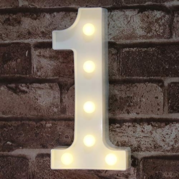 Pooqla LED Number Lights for Parties and Events
