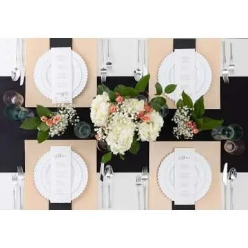 Elegant Heavy Duty Disposable Dinner Plates for Parties
