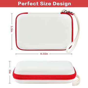 Case Compatible with GiiKER Super Blocks Puzzle Game, Super Slide Brain Teaser Puzzle Holder, Organizer Storage Bag for Electronic Brain Game Console & Puzzles for Kids Boys and Girls -Box Only-White