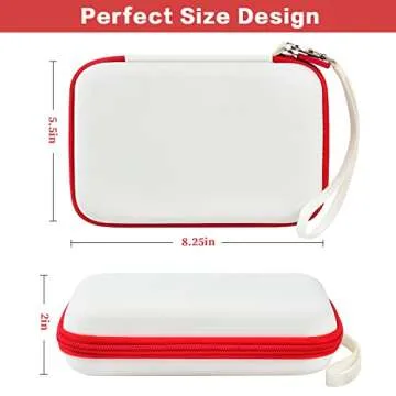 Case Compatible with GiiKER Super Blocks Puzzle Game, Super Slide Brain Teaser Puzzle Holder, Organizer Storage Bag for Electronic Brain Game Console & Puzzles for Kids Boys and Girls -Box Only-White