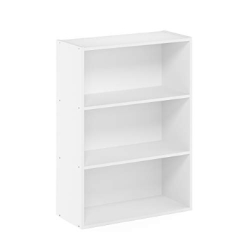 Furinno Pasir 3-Tier Open Shelf Bookcase for Small Spaces