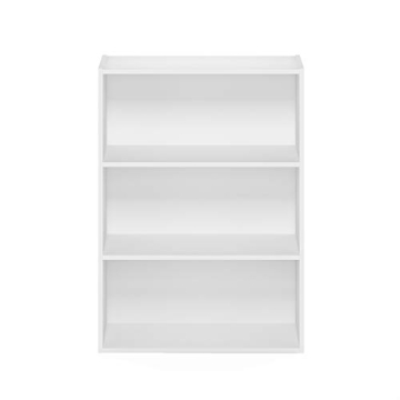 Furinno Pasir 3-Tier Open Shelf Bookcase for Small Spaces