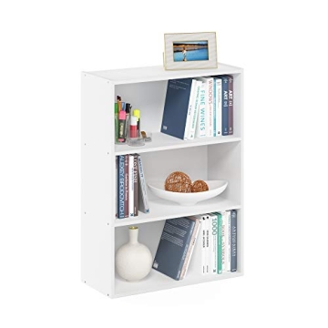 Furinno Pasir 3-Tier Open Shelf Bookcase for Small Spaces