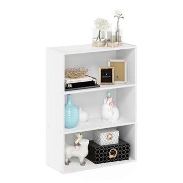Furinno Pasir 3-Tier Open Shelf Bookcase for Small Spaces