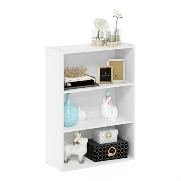Furinno Pasir 3-Tier Open Shelf Bookcase for Small Spaces