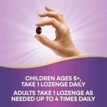 Nature's Way Organic Sambucus Zinc Lozenges - Elderberry & Vitamin C