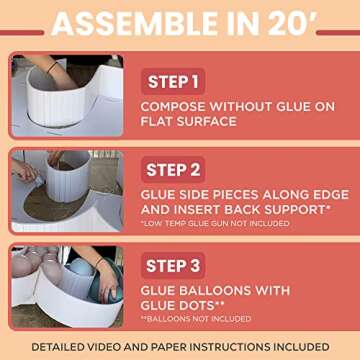 3FT Easy Assemble Light Up Marquee Numbers for Parties