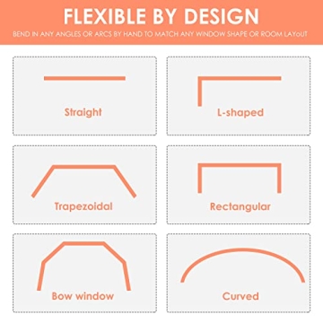 Flexible Ceiling Curtain Track - Perfect for Any Window Shape