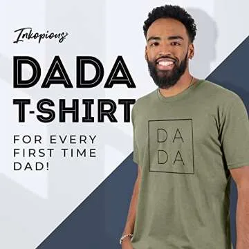 Inkopious Olive XL - Unisex Crewneck Dad Shirt Perfect for First Time Fathers