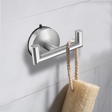 DGYB Double Brushed Nickel Towel Hooks for Bathrooms