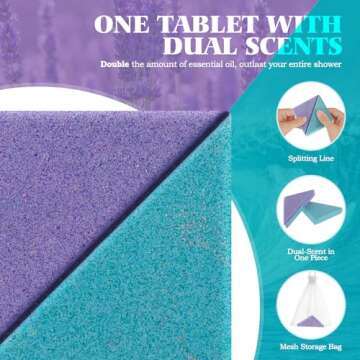 Peradix Unique Valentine Gift for Women, Shower Steamers Aromatherapy for Women Mom [8X] -Lavender E...