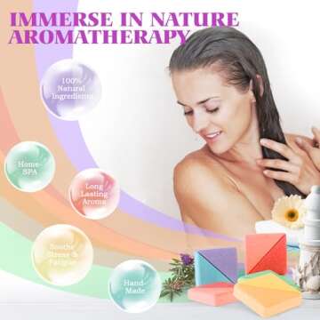 Peradix Unique Valentine Gift for Women, Shower Steamers Aromatherapy for Women Mom [8X] -Lavender Eucalyptus Shower Bombs for Stress Relief - Great Birthday Gifts for Women Who Have Everything