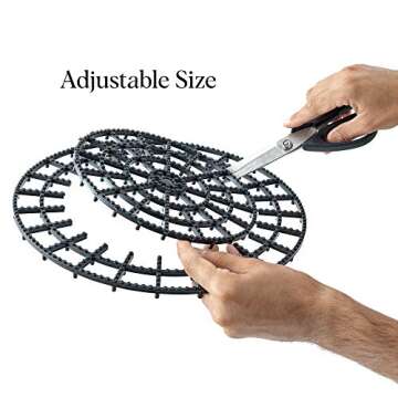 Patio & Deck Floor Protector (Set of 4) | 12" Outdoor Plant Stand Base | Plant Trivet for Patio & Deck | Planter Coasters to Protect Floors