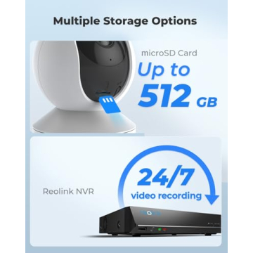 REOLINK E1 2K Indoor WiFi Camera with Pan-Tilt Night Vision