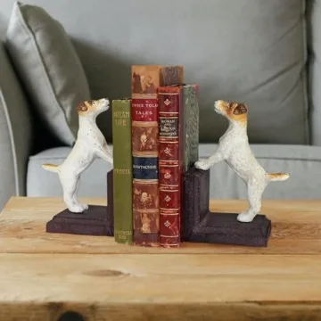 Jack Russell Terrier Cast Iron Bookend Pair by Design Toscano