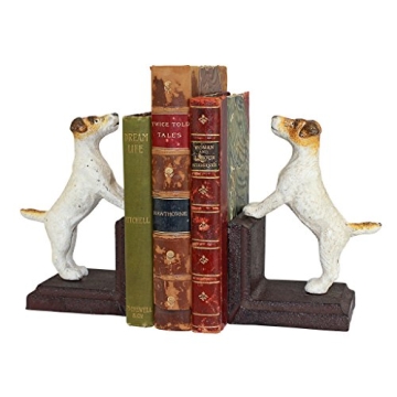 Jack Russell Terrier Cast Iron Bookend Pair by Design Toscano