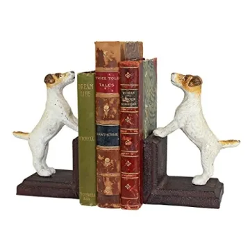 Jack Russell Terrier Cast Iron Bookend Pair by Design Toscano