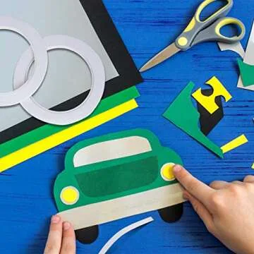 Kesote 5 Rolls Double Sided Tape for Crafts Scrapbooking, 1/8" Thin Double Sided Adhesive Tape, 82Ft Per Roll