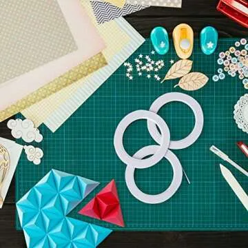 Kesote 5 Rolls Double Sided Tape for Crafts Scrapbooking, 1/8" Thin Double Sided Adhesive Tape, 82Ft Per Roll