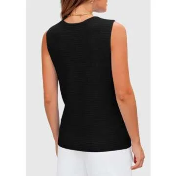 PRETTYGARDEN Women's Sleeveless Sweater Vest - Trendy Summer Knit Top