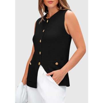 PRETTYGARDEN Women's Trendy Knit Sweater Vest for 2025
