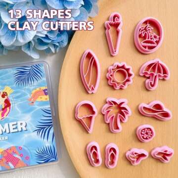 KEOKER Summer Clay Cutters for Polymer Clay Jewelry