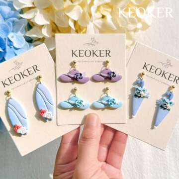 KEOKER Summer Clay Cutters for Polymer Clay Jewelry