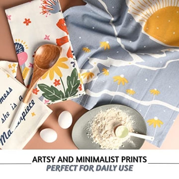 Folkulture Kitchen Towels - Stylish Cotton & Hanging Loop Set