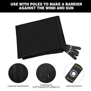 Gold Armour Ultralight Waterproof Camping Tent Footprint Tarp