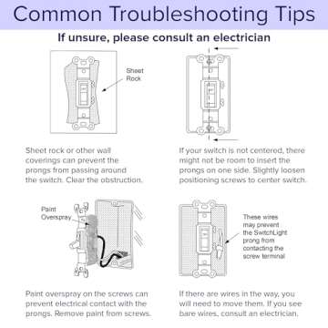 SnapPower SwitchLight - LED Night Lights Wall Plate with Built-in Sensors for Double-Gang Light Switches