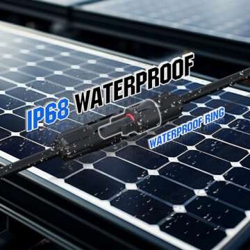 ECO-WORTHY Solar Connectors Y Branch Parallel PV Adapter Cable Wire Plug Tool Kit for Solar Panel(M/FF+F/MM)