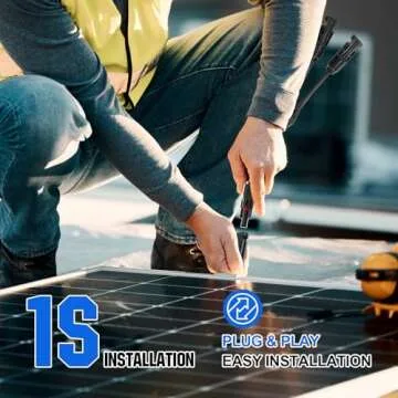 ECO-WORTHY Solar Connectors Y Branch Parallel PV Adapter Cable Wire Plug Tool Kit for Solar Panel(M/FF+F/MM)