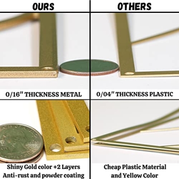 Modern Gold Metal Wall Art for Unique Home Decor