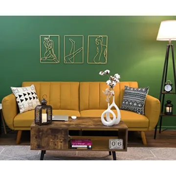 Modern Gold Metal Wall Art for Unique Home Decor