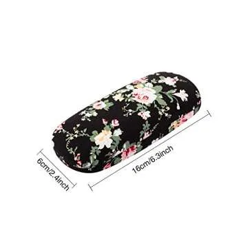 Chic Floral Eyeglass Cases for Women - 2 Piece Set