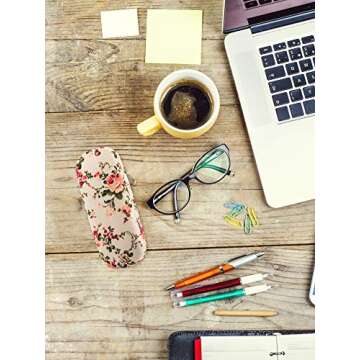 Chic Floral Eyeglass Cases for Women - 2 Piece Set