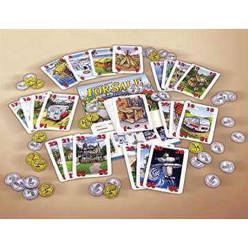 For Sale Card Game - A Fun and Strategic Auction Game for Everyone