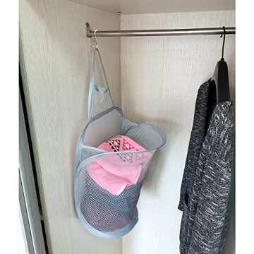 Collapsible Hanging Laundry Hampers for Kids and Adults